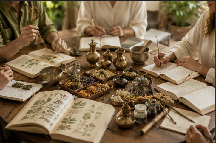 Ayurveda learning and education class